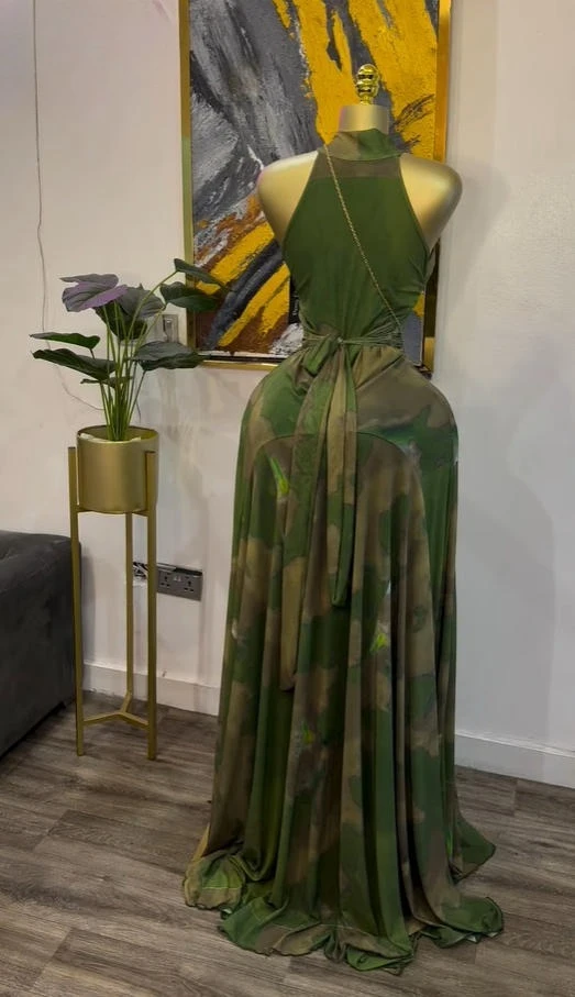 CM.YAYA 2026 Fall Women O-neck Sleeveless Print Mermaid Long Maxi Dress Cocktail Evening Birthday Beach Sexy Night Party Dresses