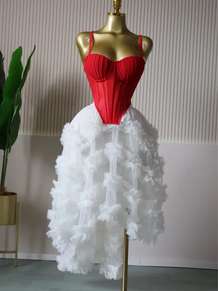 CM.YAYA Women's Dress Set Tunic Irregular Crop Top and Irregular Ball Gown Maxi Long Skirt Suit 2025 Two 2 Piece Set Outfits CM.YAYA Women's Dress Set Tunic Irregular Crop Top and Irregular Ball Gown Maxi Long Skirt Suit 2025 Two 2 Piece Set Outfits