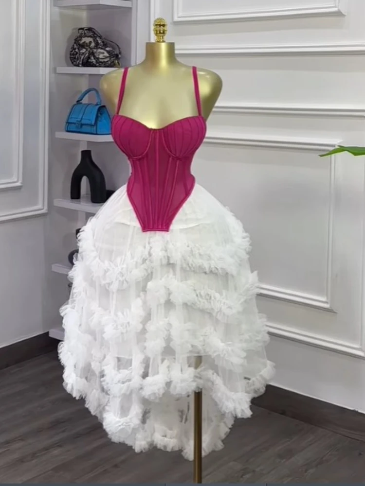 CM.YAYA Women's Dress Set Tunic Irregular Crop Top and Irregular Ball Gown Maxi Long Skirt Suit 2025 Two 2 Piece Set Outfits CM.YAYA Women's Dress Set Tunic Irregular Crop Top and Irregular Ball Gown Maxi Long Skirt Suit 2025 Two 2 Piece Set Outfits