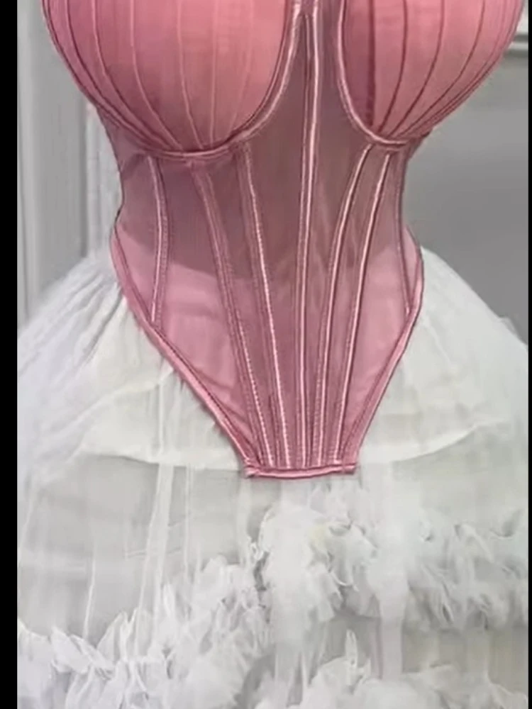 CM.YAYA Women's Dress Set Tunic Irregular Crop Top and Irregular Ball Gown Maxi Long Skirt Suit 2025 Two 2 Piece Set Outfits CM.YAYA Women's Dress Set Tunic Irregular Crop Top and Irregular Ball Gown Maxi Long Skirt Suit 2025 Two 2 Piece Set Outfits