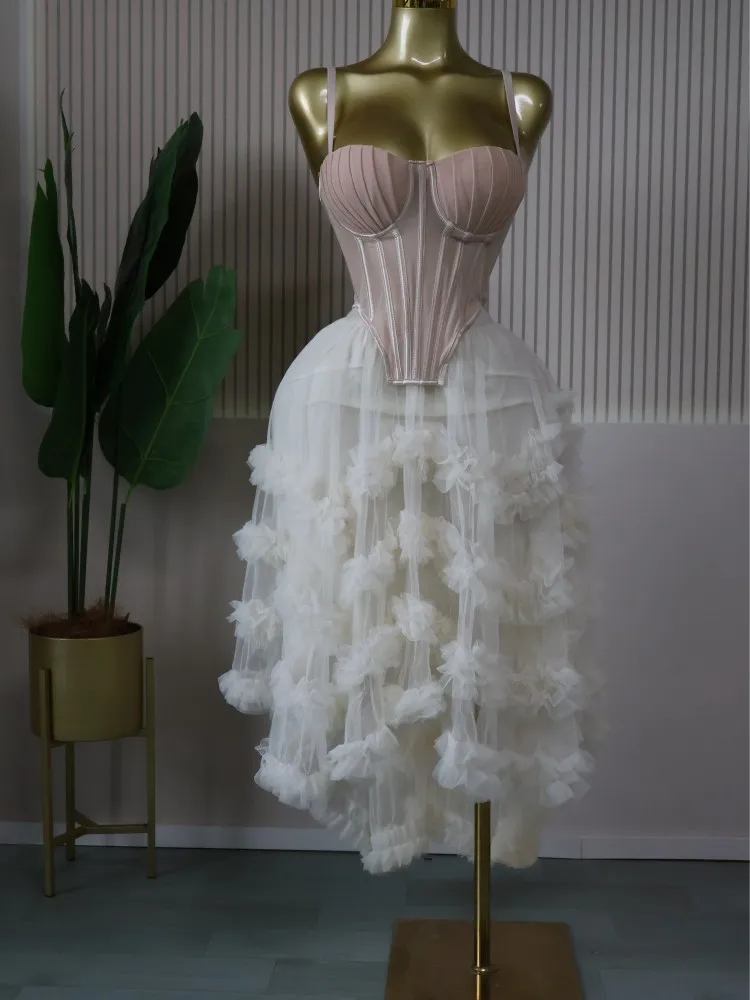 CM.YAYA Women's Dress Set Tunic Irregular Crop Top and Irregular Ball Gown Maxi Long Skirt Suit 2025 Two 2 Piece Set Outfits CM.YAYA Women's Dress Set Tunic Irregular Crop Top and Irregular Ball Gown Maxi Long Skirt Suit 2025 Two 2 Piece Set Outfits