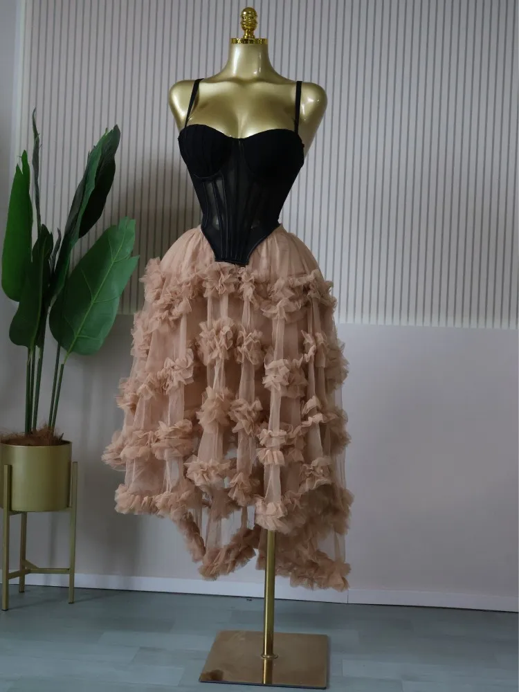 CM.YAYA Women's Dress Set Tunic Irregular Crop Top and Irregular Ball Gown Maxi Long Skirt Suit 2025 Two 2 Piece Set Outfits CM.YAYA Women's Dress Set Tunic Irregular Crop Top and Irregular Ball Gown Maxi Long Skirt Suit 2025 Two 2 Piece Set Outfits