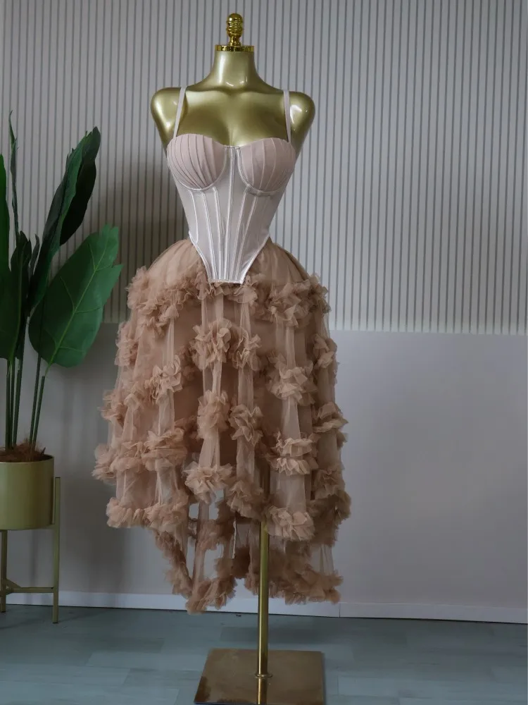 CM.YAYA Women's Dress Set Tunic Irregular Crop Top and Irregular Ball Gown Maxi Long Skirt Suit 2025 Two 2 Piece Set Outfits CM.YAYA Women's Dress Set Tunic Irregular Crop Top and Irregular Ball Gown Maxi Long Skirt Suit 2025 Two 2 Piece Set Outfits