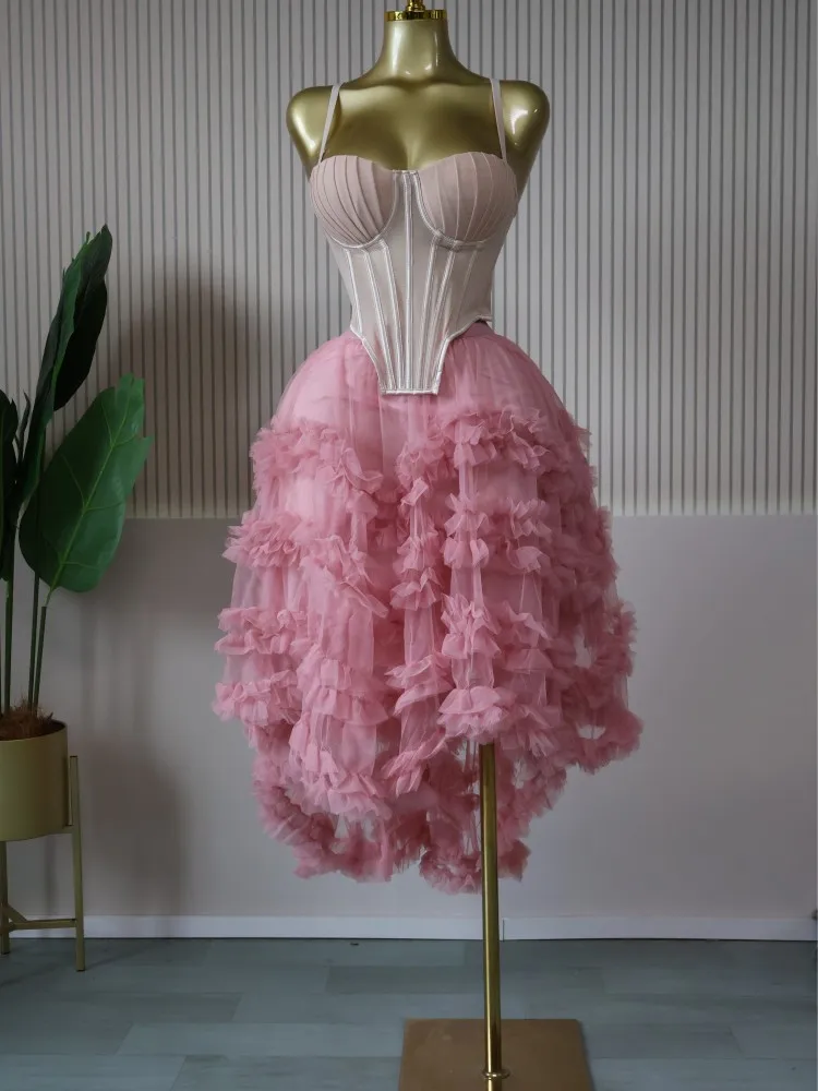 CM.YAYA Women's Dress Set Tunic Irregular Crop Top and Irregular Ball Gown Maxi Long Skirt Suit 2025 Two 2 Piece Set Outfits CM.YAYA Women's Dress Set Tunic Irregular Crop Top and Irregular Ball Gown Maxi Long Skirt Suit 2025 Two 2 Piece Set Outfits