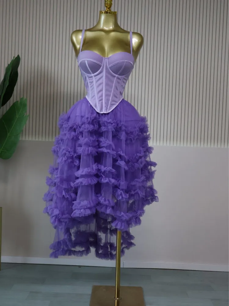 CM.YAYA Women's Dress Set Tunic Irregular Crop Top and Irregular Ball Gown Maxi Long Skirt Suit 2025 Two 2 Piece Set Outfits CM.YAYA Women's Dress Set Tunic Irregular Crop Top and Irregular Ball Gown Maxi Long Skirt Suit 2025 Two 2 Piece Set Outfits