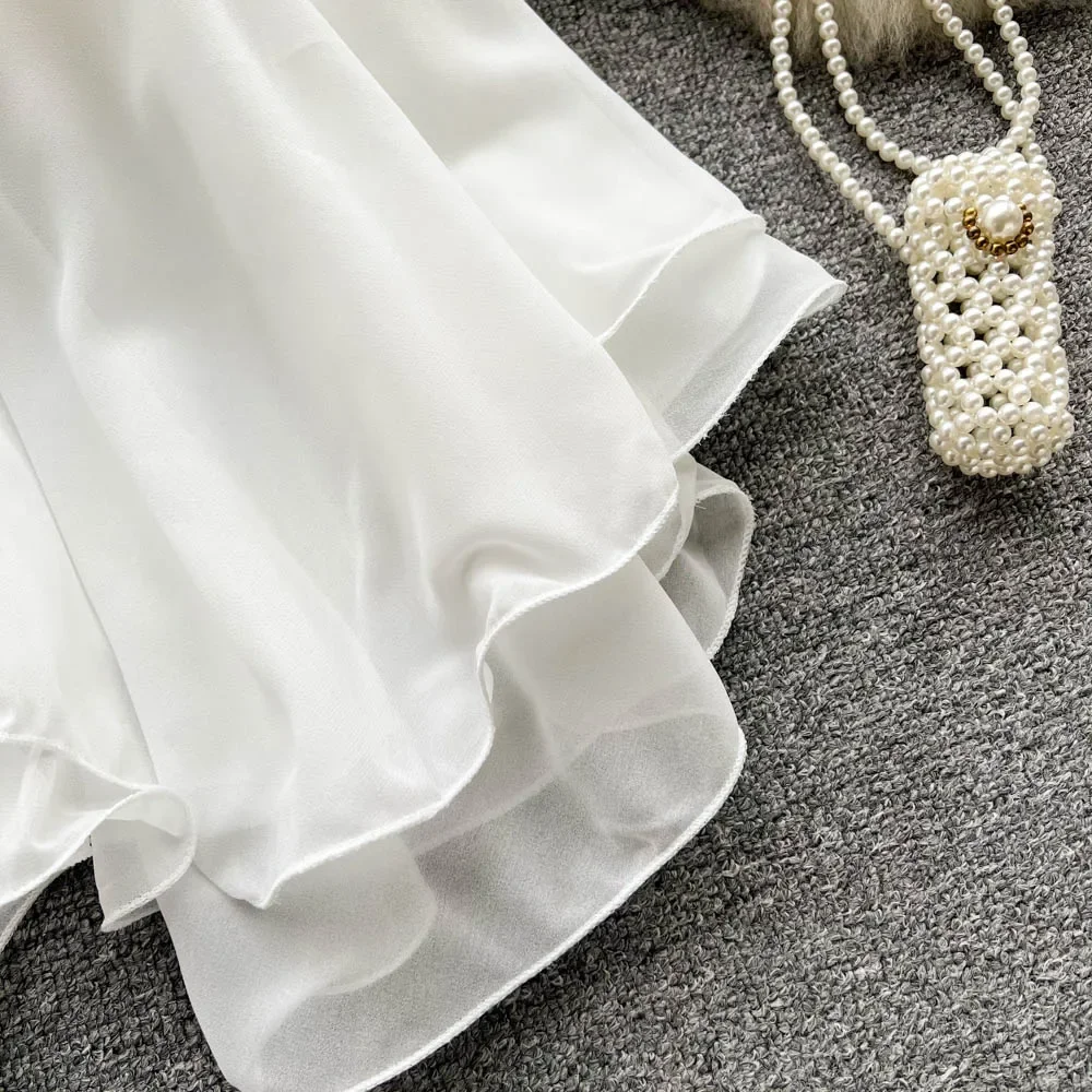 New Summer Spaghetti Straps Ruffle Sleeveless Tanks and Camis Korean Corset Crop Tops Solid Tank Camisoles Women Clothes Y2k New Summer Spaghetti Straps Ruffle Sleeveless Tanks and Camis Korean Corset Crop Tops Solid Tank Camisoles Women Clothes Y2k