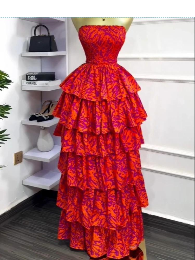 GLCMYAYA Women Floral Printed Cascading Ruffles Ball Gown Midi Maxi Long Dress Birthday Vacation Holiday Party Dresses Vestidos GLCMYAYA Women Floral Printed Cascading Ruffles Ball Gown Midi Maxi Long Dress Birthday Vacation Holiday Party Dresses Vestidos