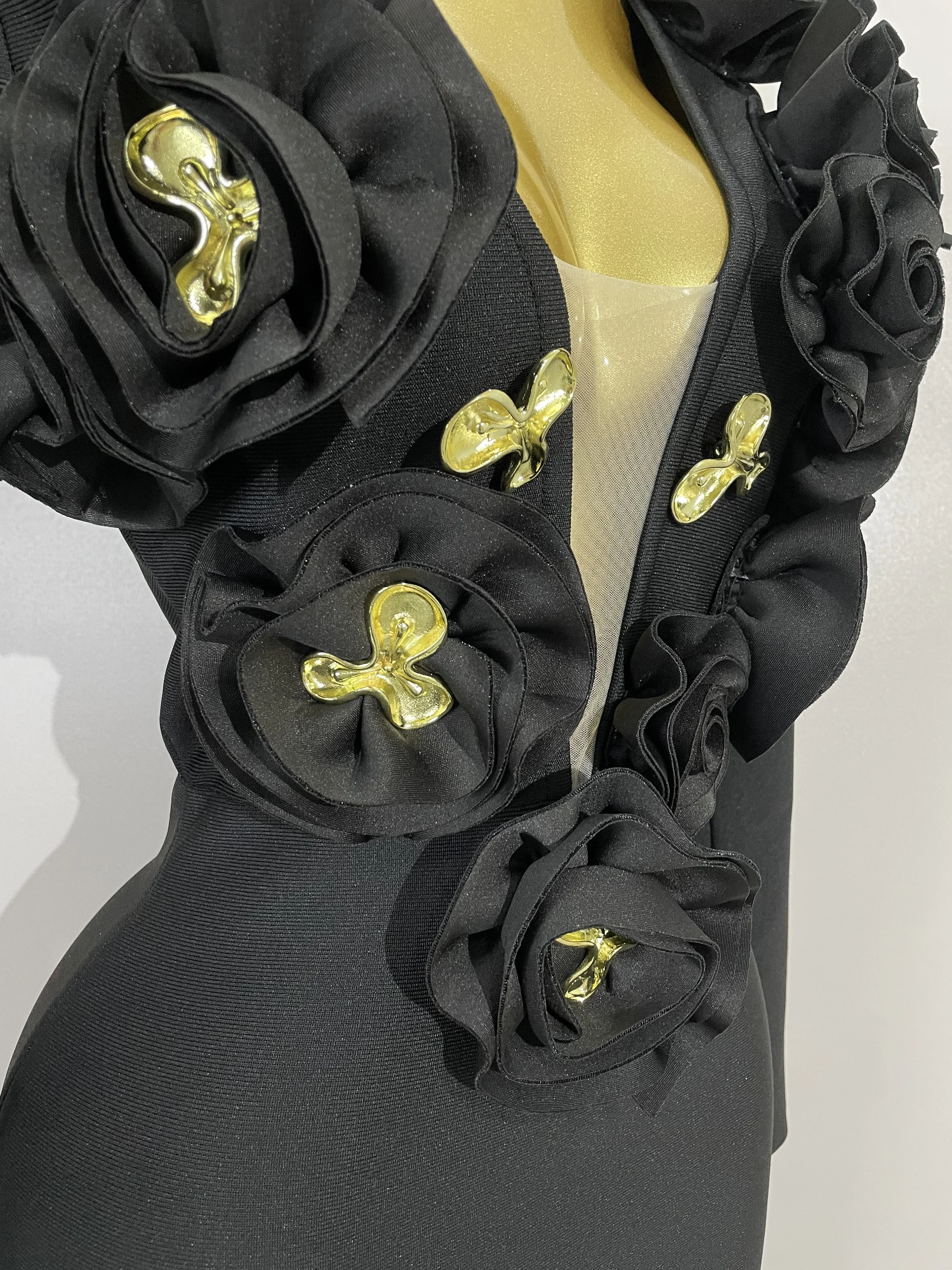 Elegant Fashion 3D Flower Long Sleeves Bodycon Bandage Dress Women Celebrity Party Club Luxury Birthday Wedding Dress Vestidos Elegant Fashion 3D Flower Long Sleeves Bodycon Bandage Dress Women Celebrity Party Club Luxury Birthday Wedding Dress Vestidos