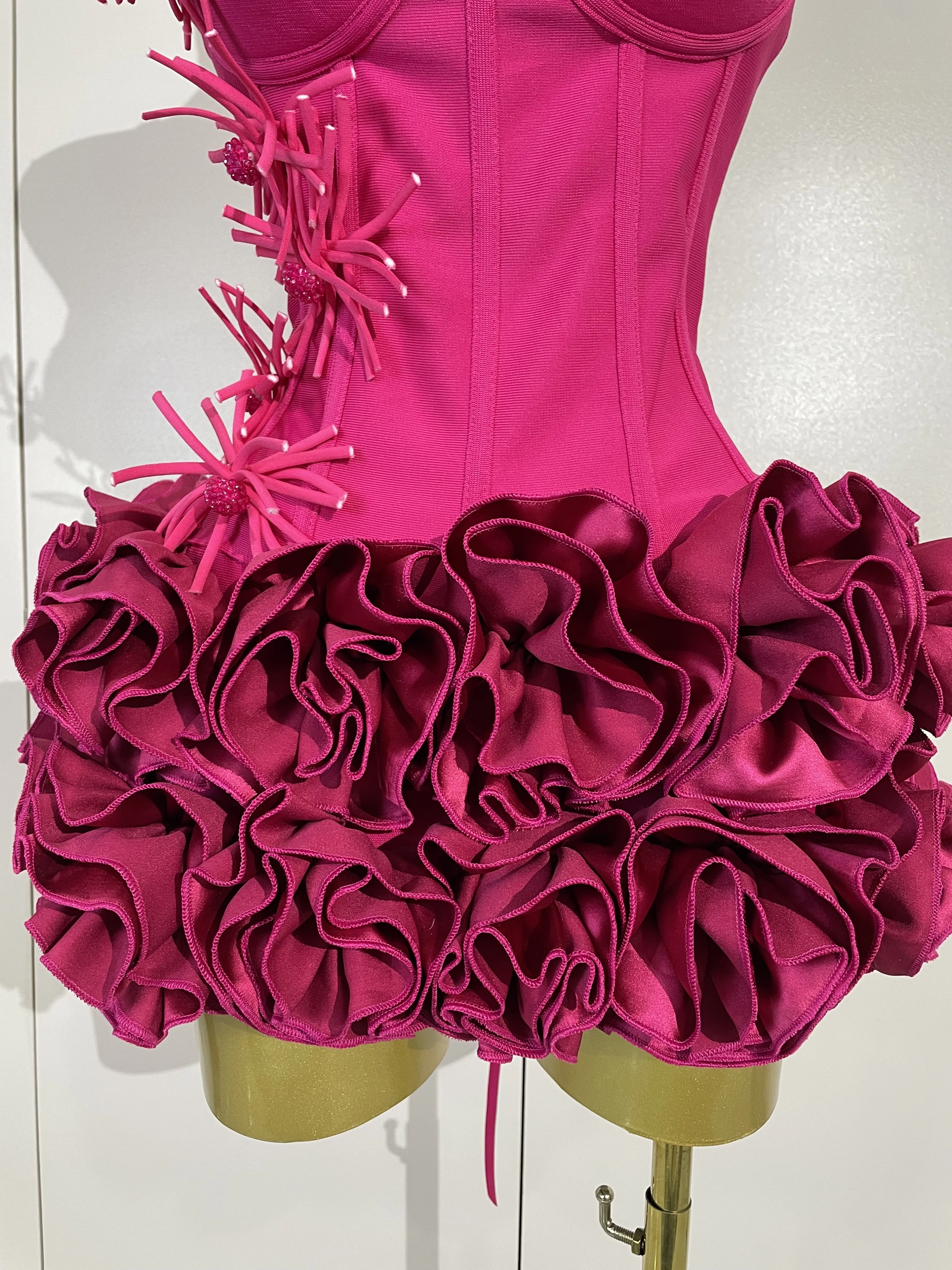 Women Sexy Halter Prom Gown Celebrity Club Two Piece Set Cocktail Elegant Fashion Luxury Birthday Party Red Black Bandage Outfit