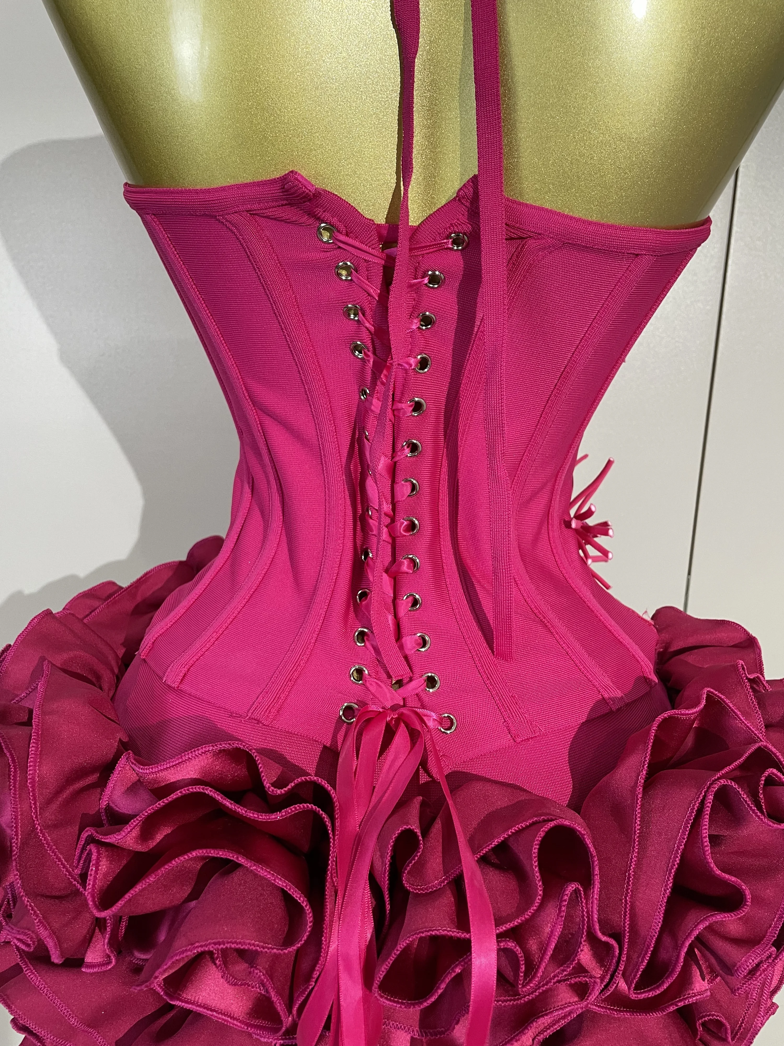 Women Sexy Halter Prom Gown Celebrity Club Two Piece Set Cocktail Elegant Fashion Luxury Birthday Party Red Black Bandage Outfit