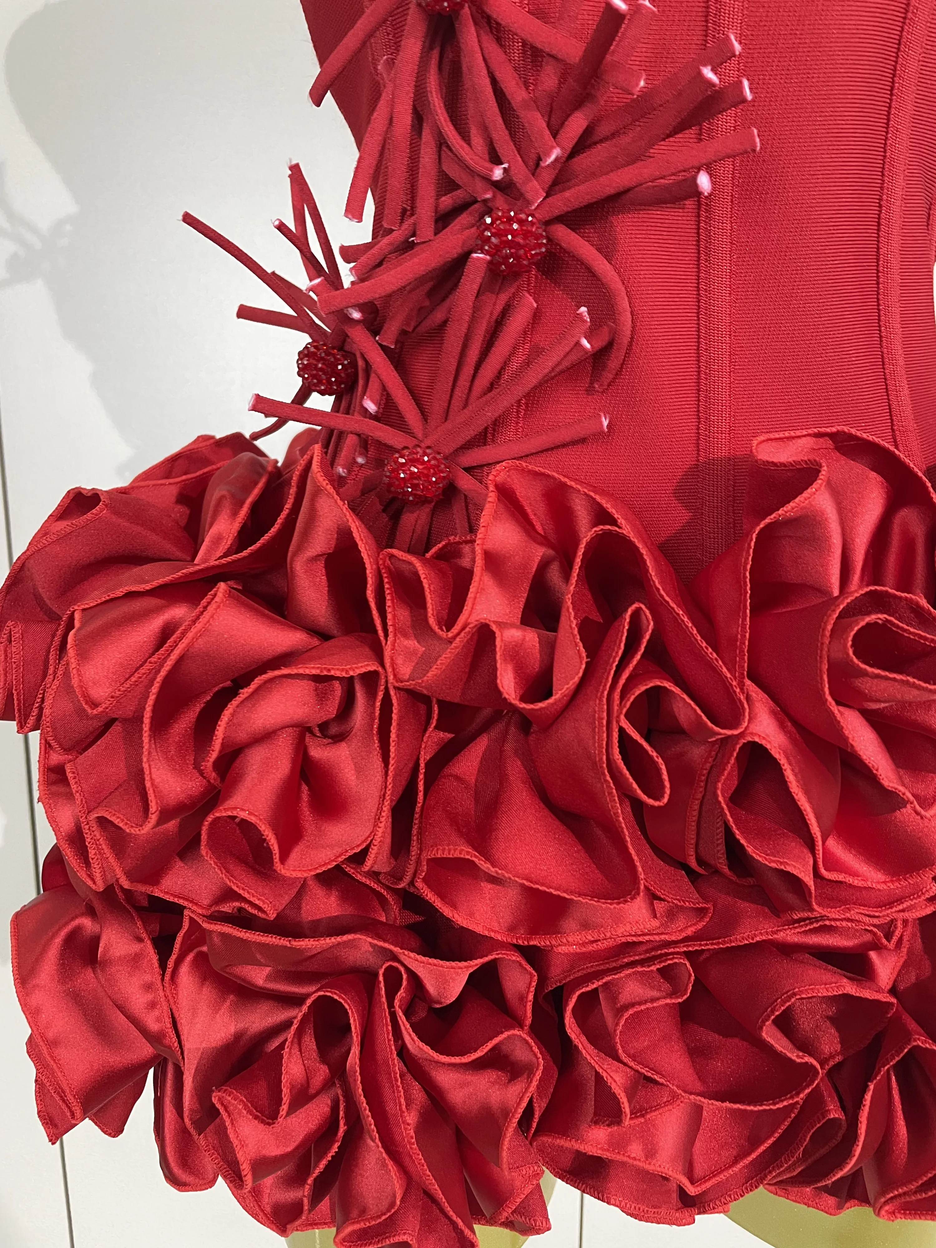 Women Sexy Halter Prom Gown Celebrity Club Two Piece Set Cocktail Elegant Fashion Luxury Birthday Party Red Black Bandage Outfit