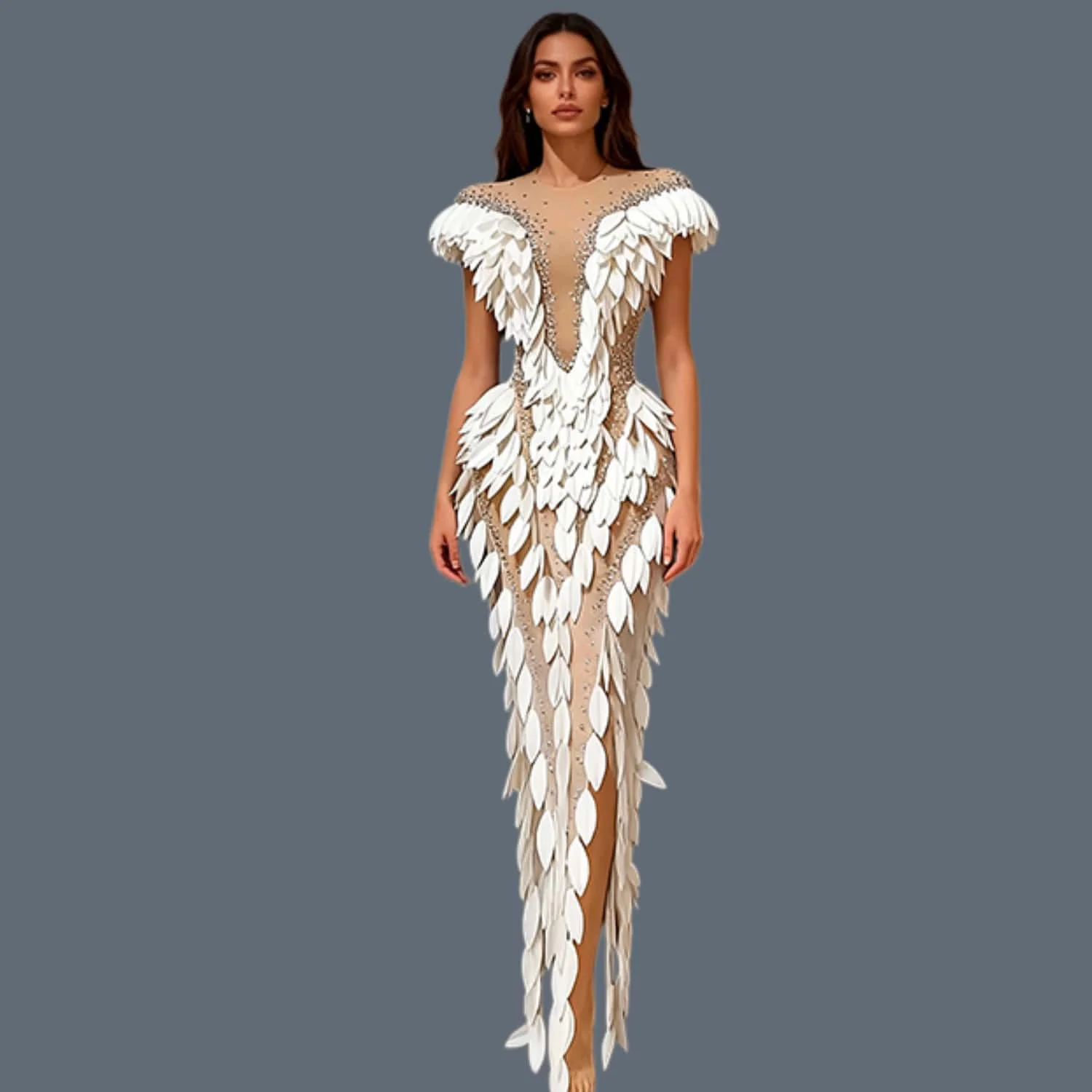 Sparkly Diamond Prom Dress Women Maxi Dress