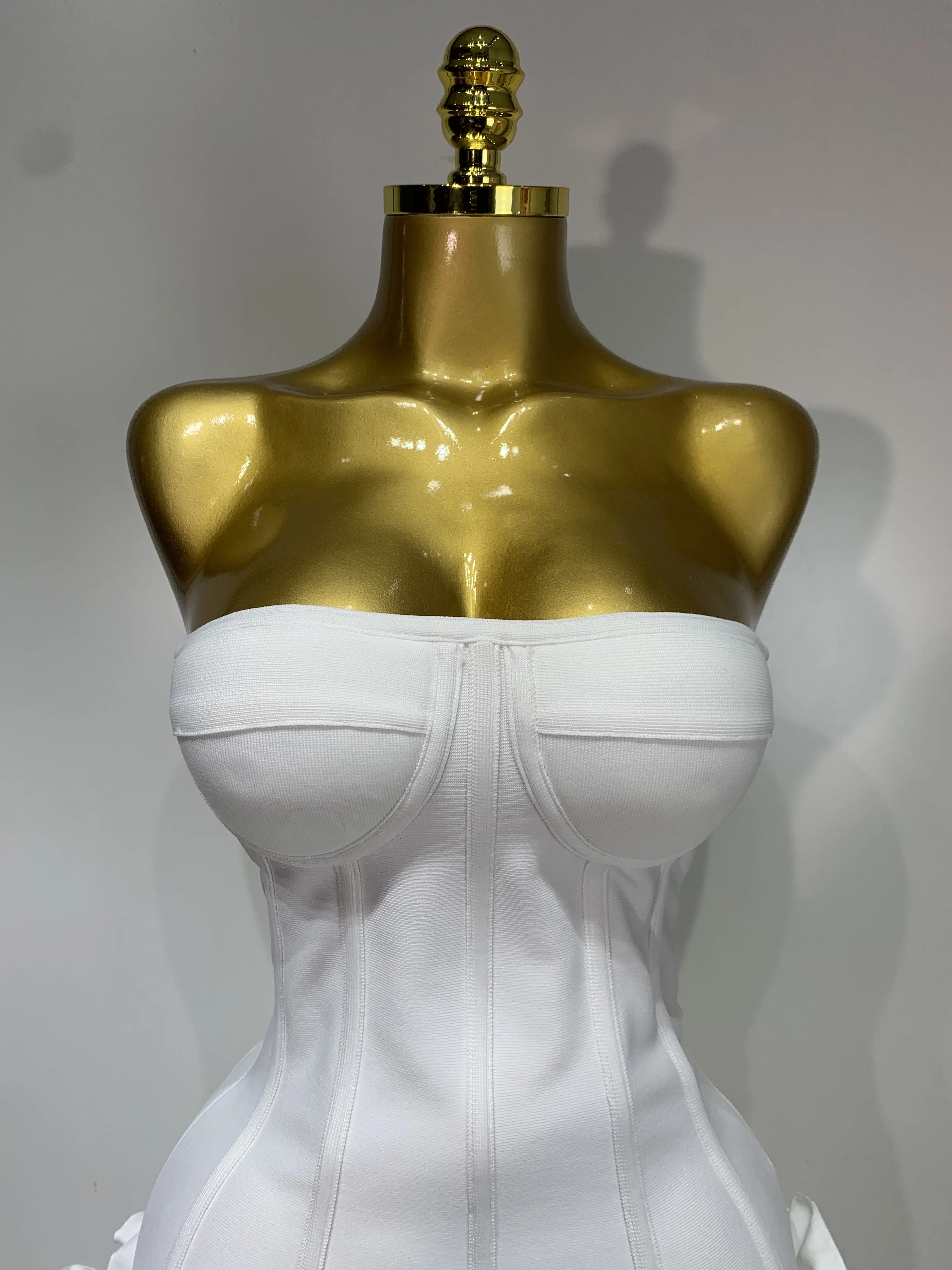 Women Sexy Strapless Backless Flower Embellished Mini Bandage Dress Bodycon Celebrity Party Cocktail Evening Party Club Dresses Women Sexy Strapless Backless Flower Embellished Mini Bandage Dress Bodycon Celebrity Party Cocktail Evening Party Club Dresses