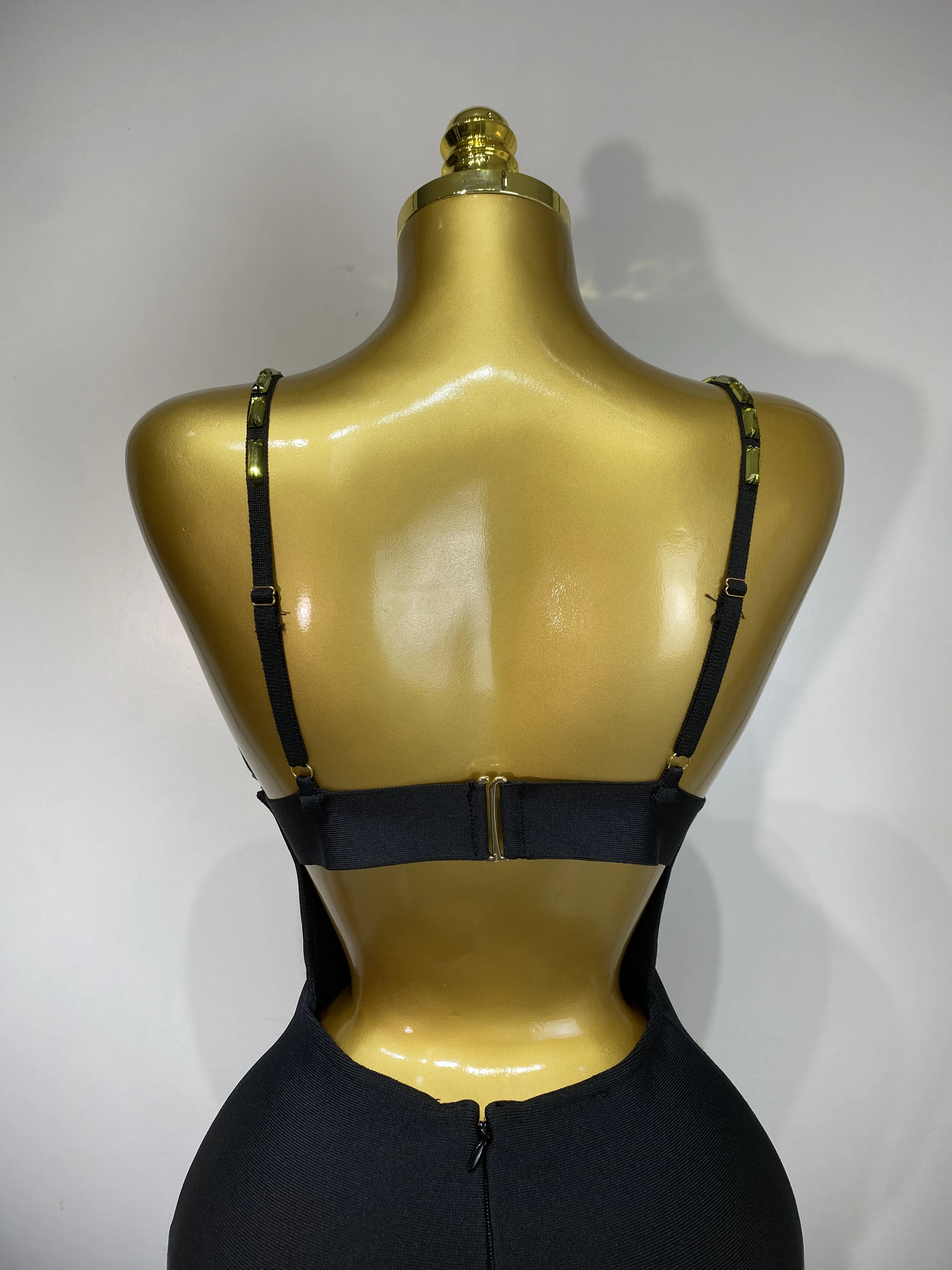 Sparkly Colorful Diamonds V Neck Black Bodycon Bandage Dress 2025 Celebrity Elegant Evening Club Party Luxury Birthday Dresses Sparkly Colorful Diamonds V Neck Black Bodycon Bandage Dress 2025 Celebrity Elegant Evening Club Party Luxury Birthday Dresses
