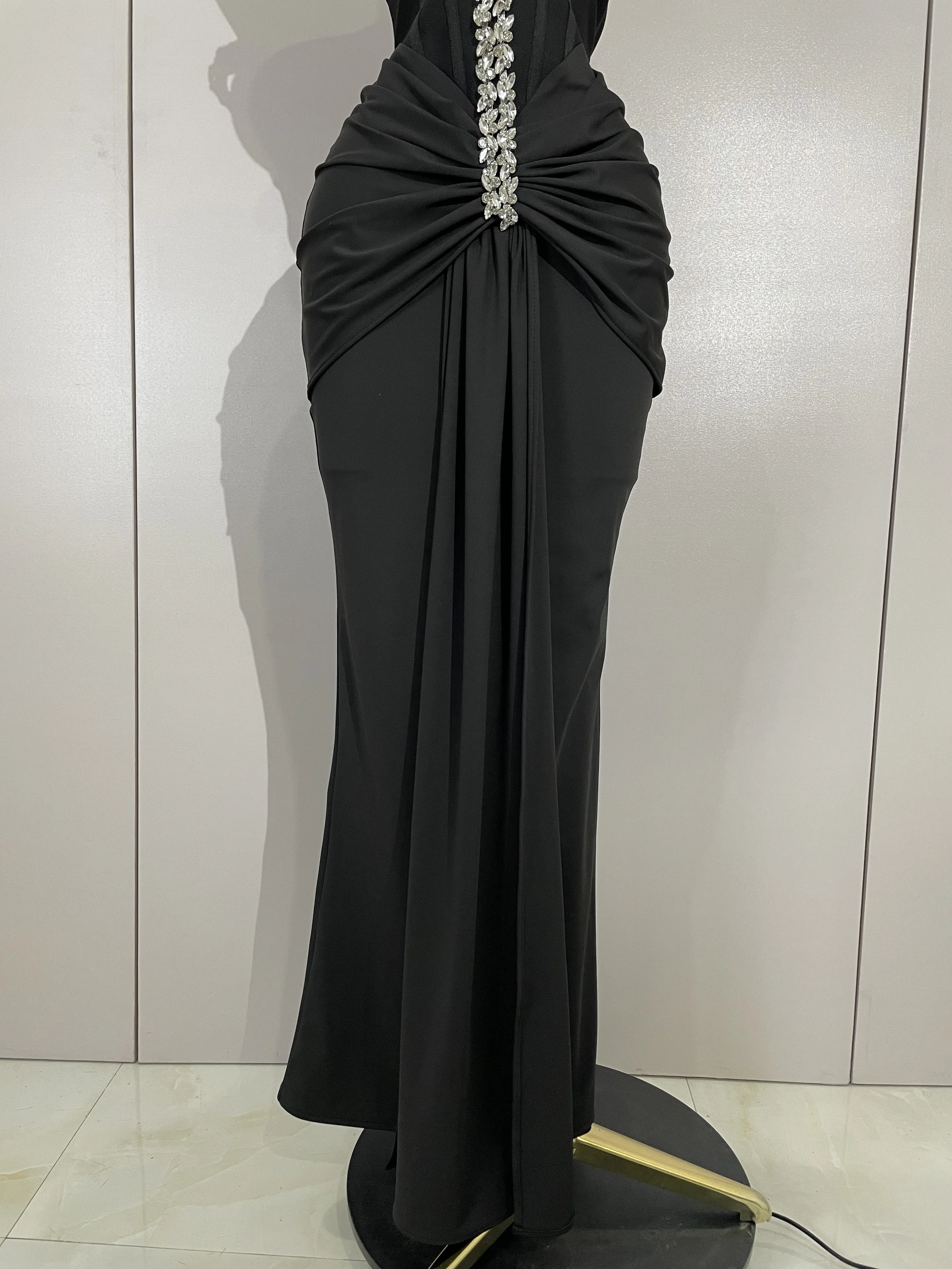 Elegant Sexy Off-The-Shoulder Bodycon Long Bandage Dress Women Evening Party Prom Club Luxury Birthday Wedding Guest Dresses